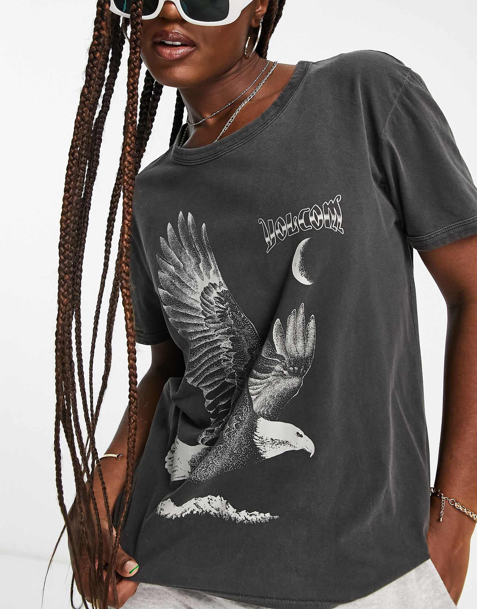 Футболка Volcom оверсайз черного цвета