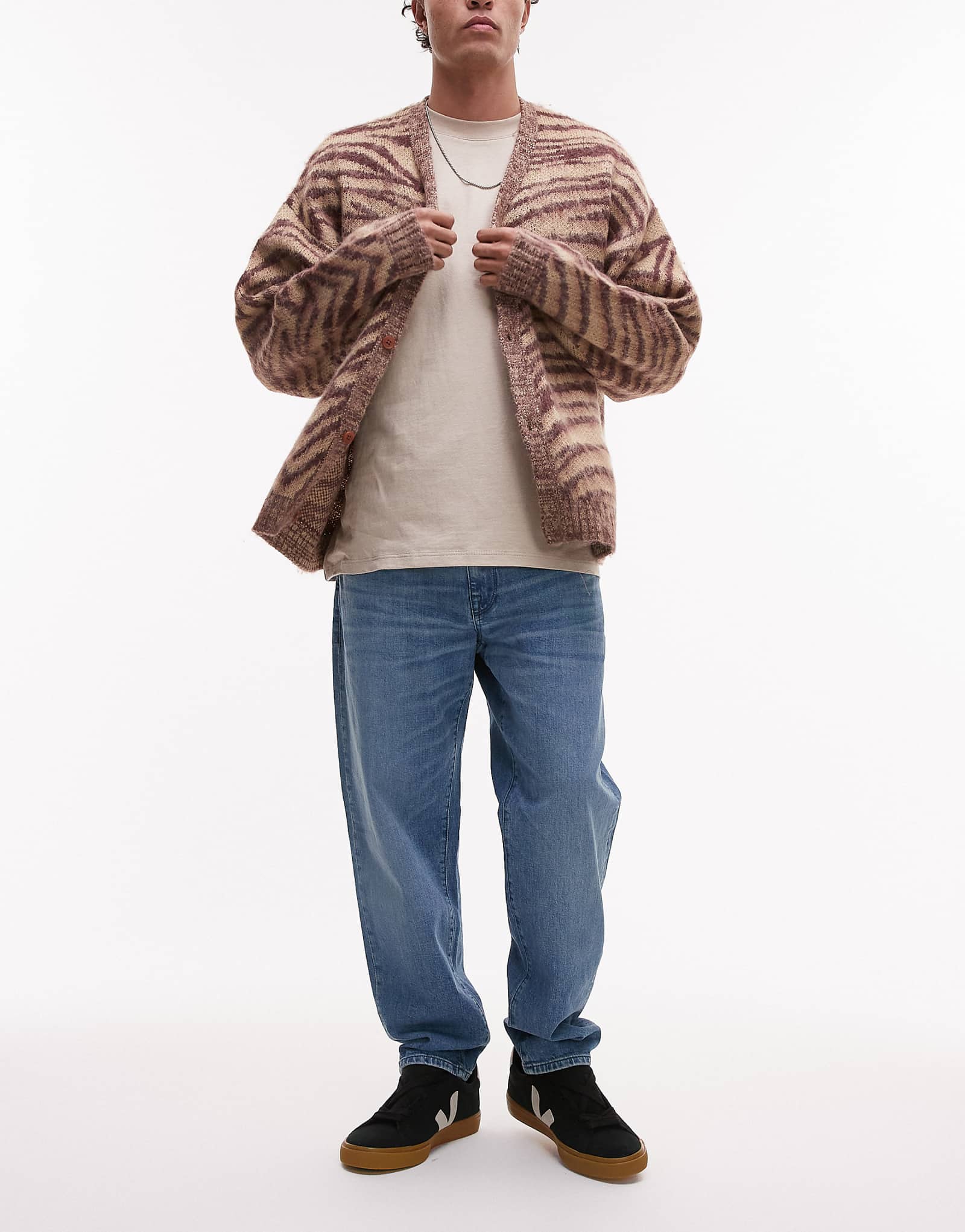 Укороченные джинсы свободного кроя Selected Homme Aldu светло-голубого цвета 5690₽