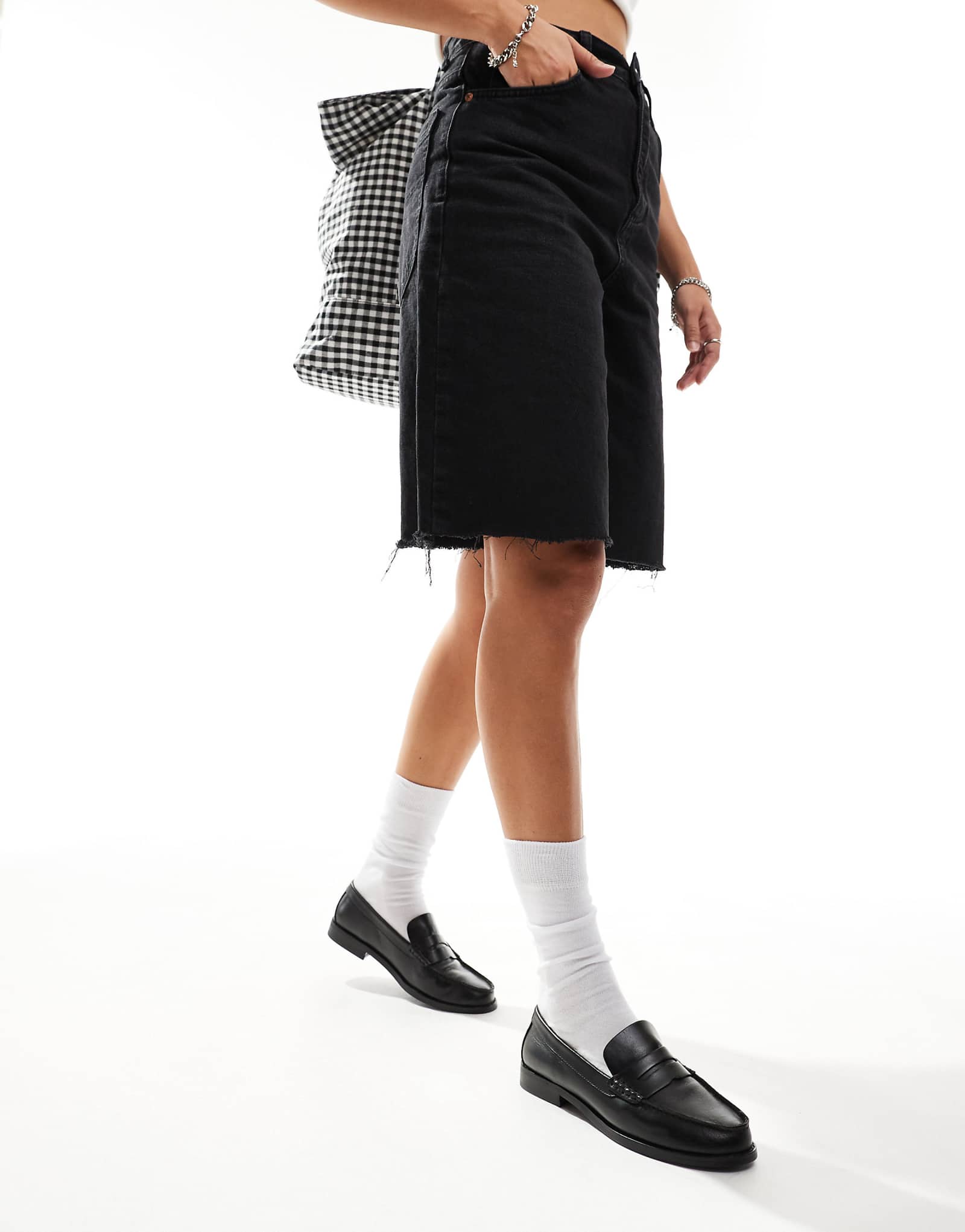 мокасины schuh Lillian из черной кожи 20590₽