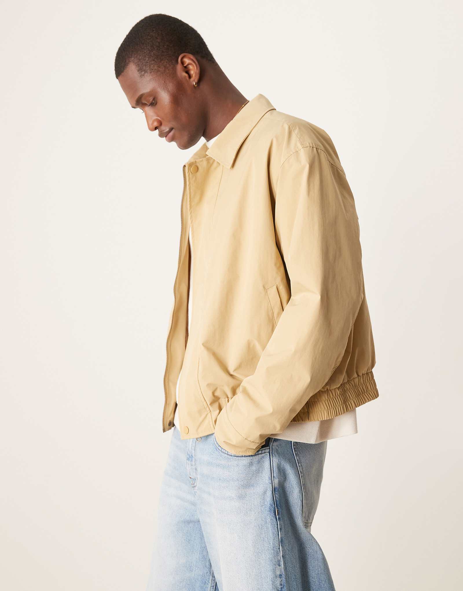 Легкая куртка harrington от ASOS DESIGN из камня 5190₽