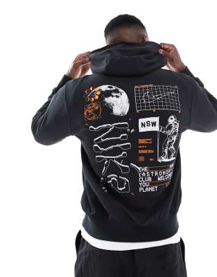 Толстовка с капюшоном Nike Moon graphic черного цвета