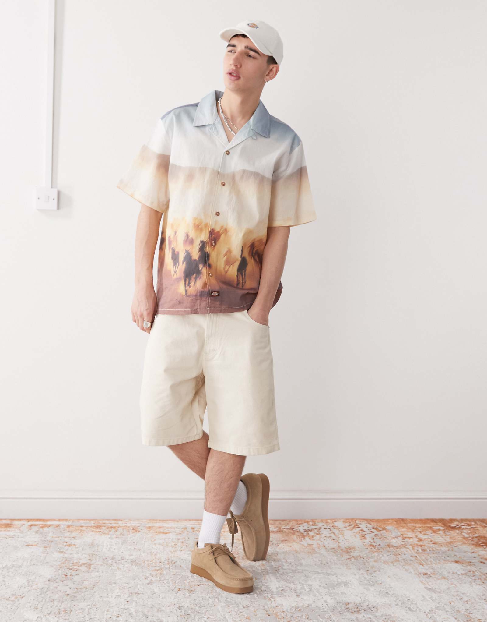 Рабочие шорты Dickies River Ranch бежевого цвета