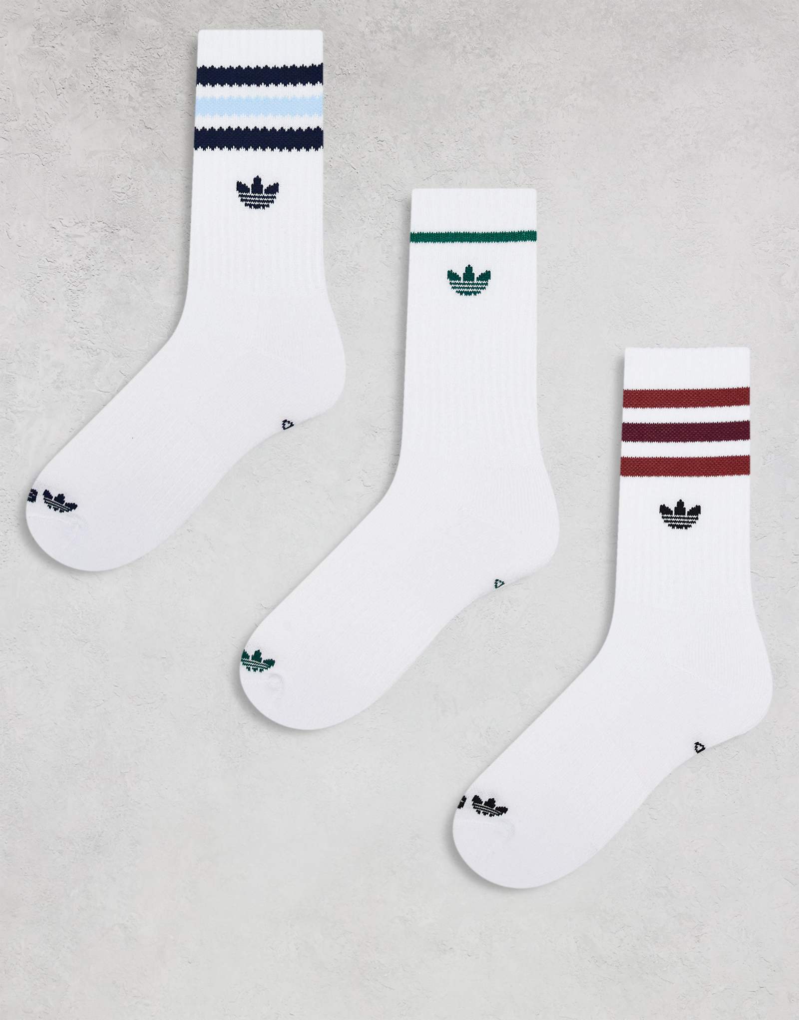 носки adidas Originals Roller 30 из 3-х комплектов белые в цветовой гамме collegiate pop 2590₽