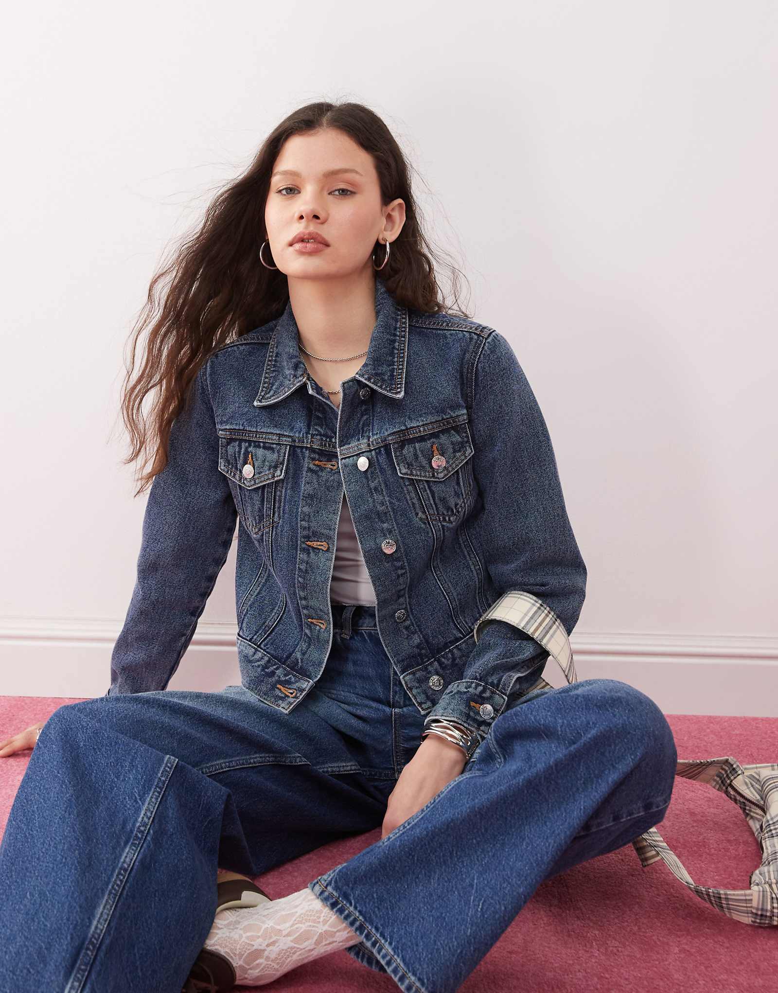 Джинсовая куртка для подружек Мисс Селфридж цвета индиго 7290₽