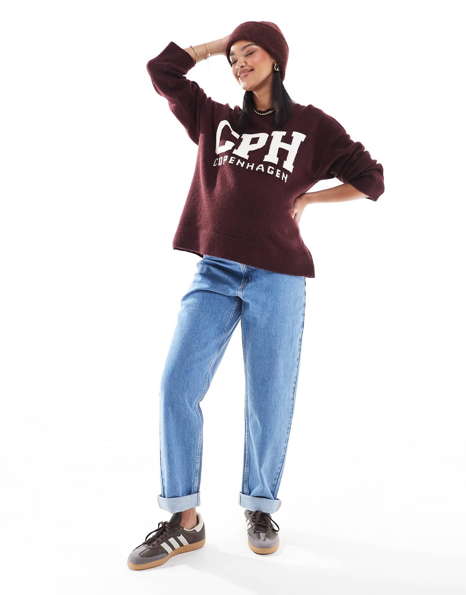 ДИЗАЙНЕРСКИЕ джинсы ASOS для беременных с высокой посадкой свободного кроя чистого синего цвета 7090₽