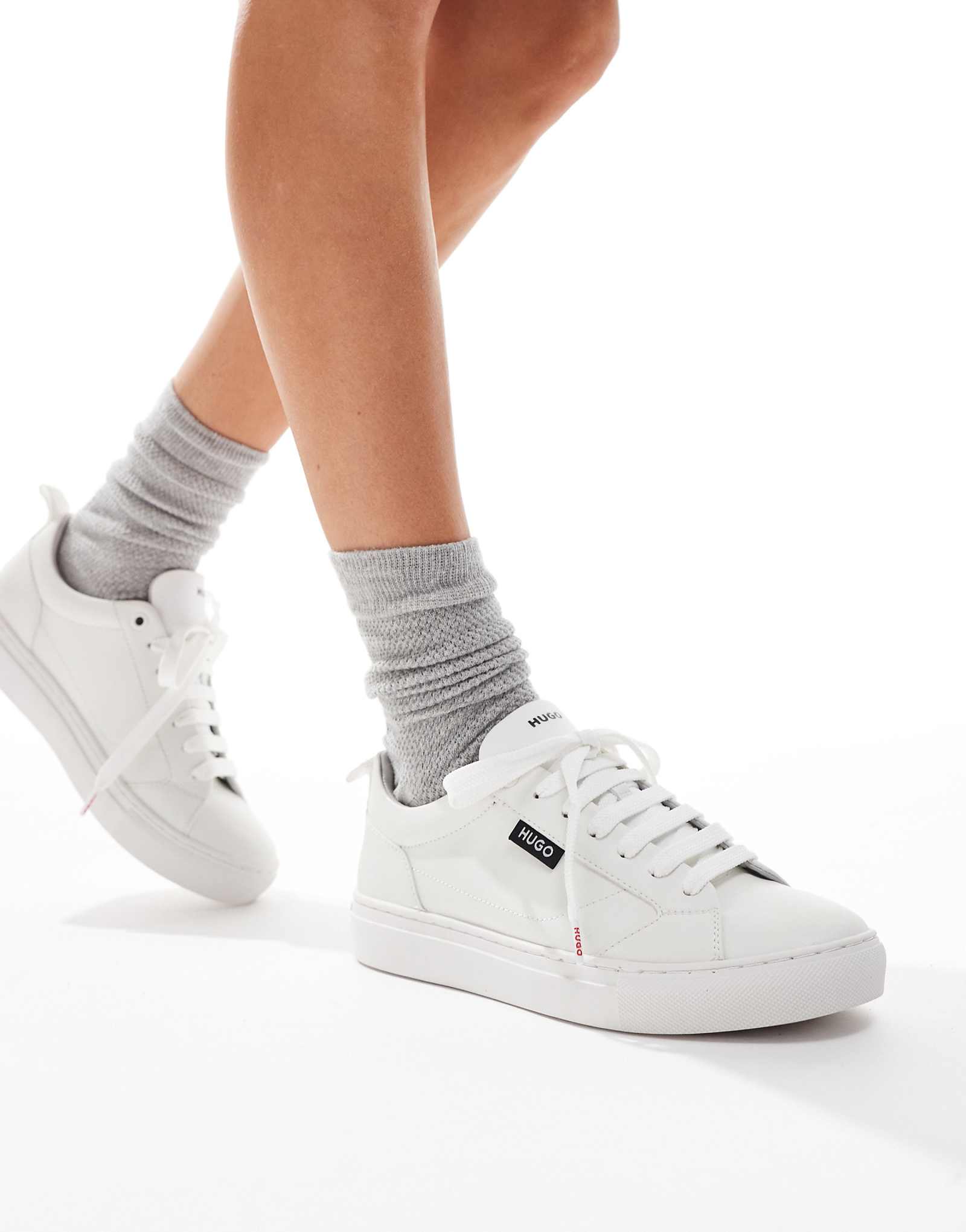 Кроссовки HUGO Red Morrie белого цвета