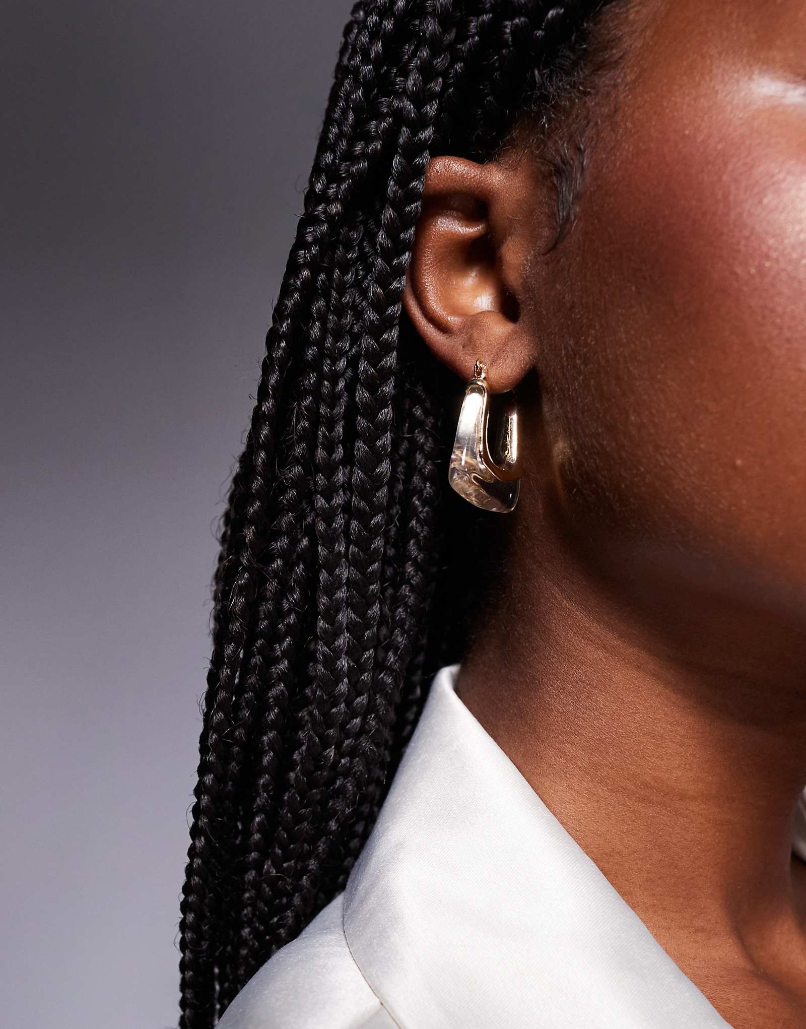 Квадратные серьги-капли Kaiia из чистого золота 3590₽