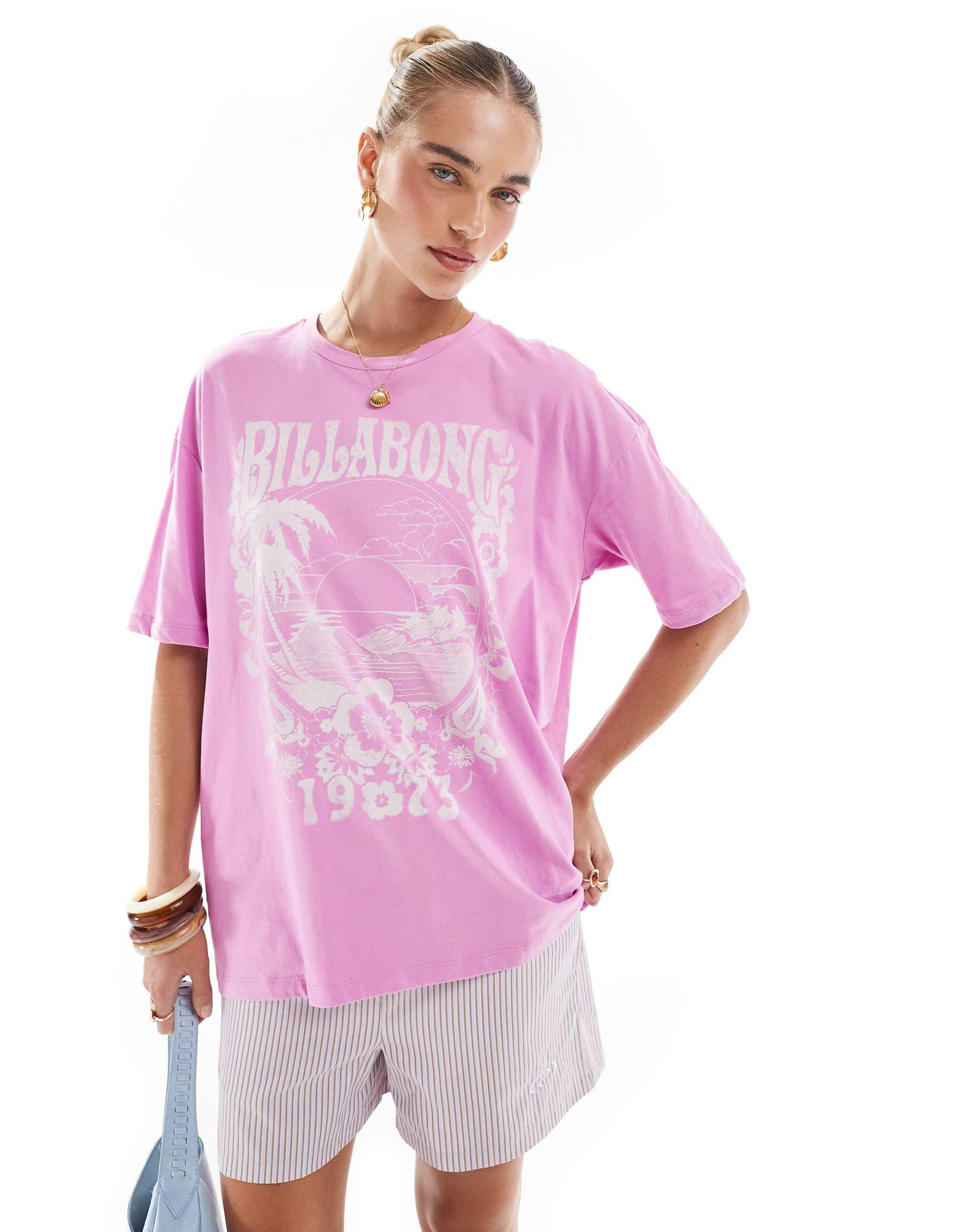 Футболка Billabong sweet ride цвета яркой орхидеи