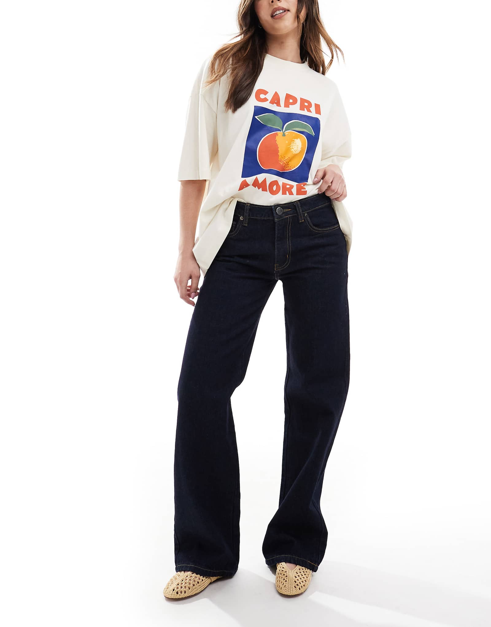 Джинсы бойфренда с низкой посадкой на Дейзи-стрит цвета индиго 11490₽