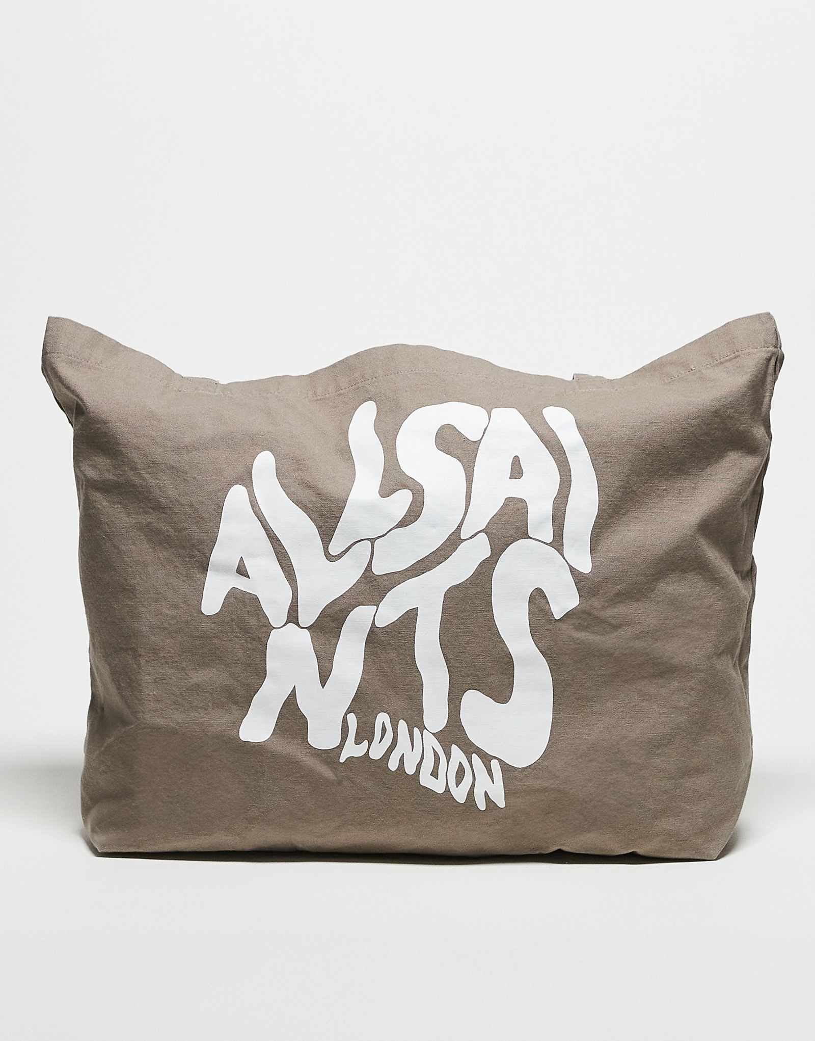 Сумка-тоут AllSaints Orlando унисекс каштаново-коричневого цвета 9190₽