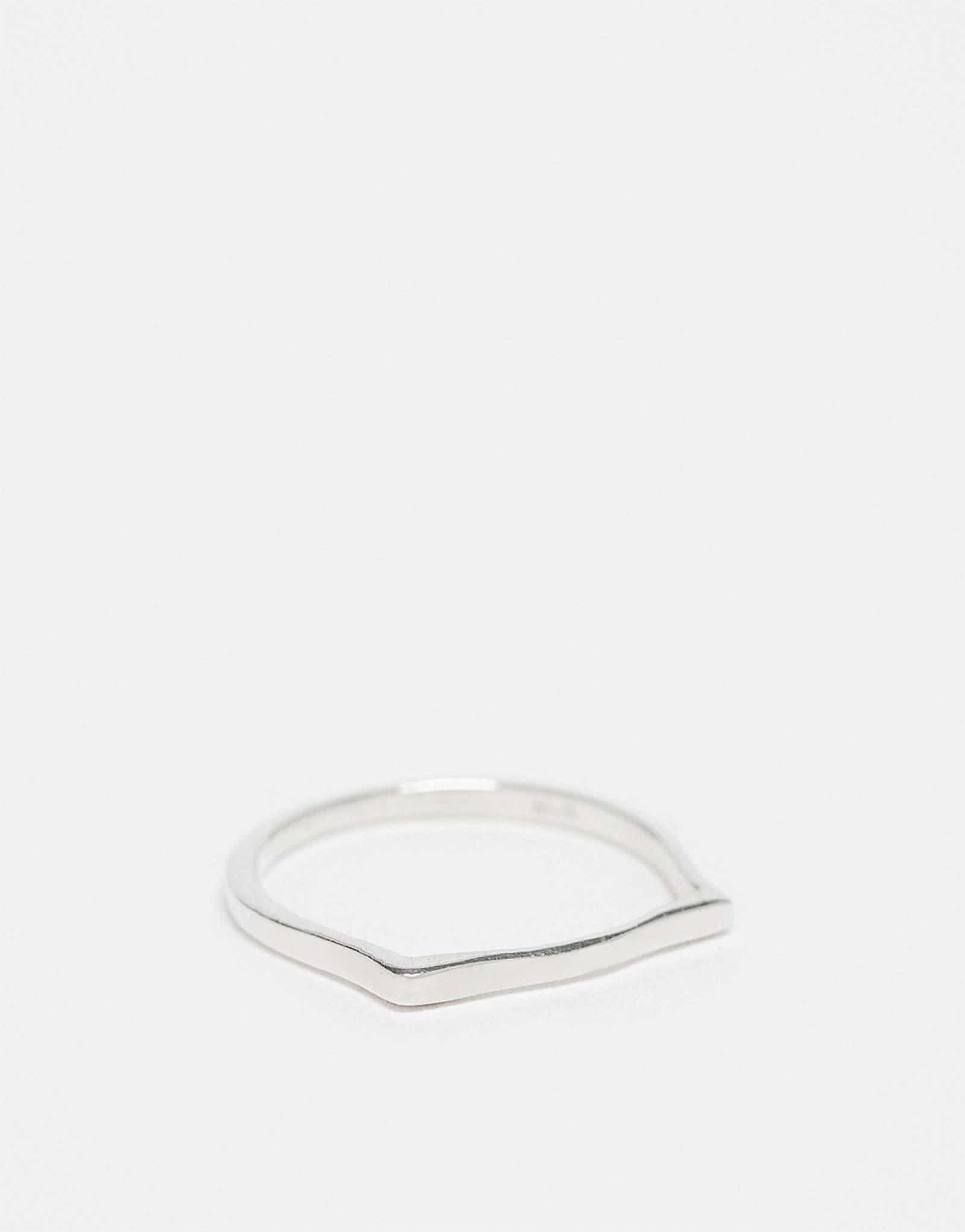 Простое кольцо-браслет Kingsley Ryan из чистого серебра