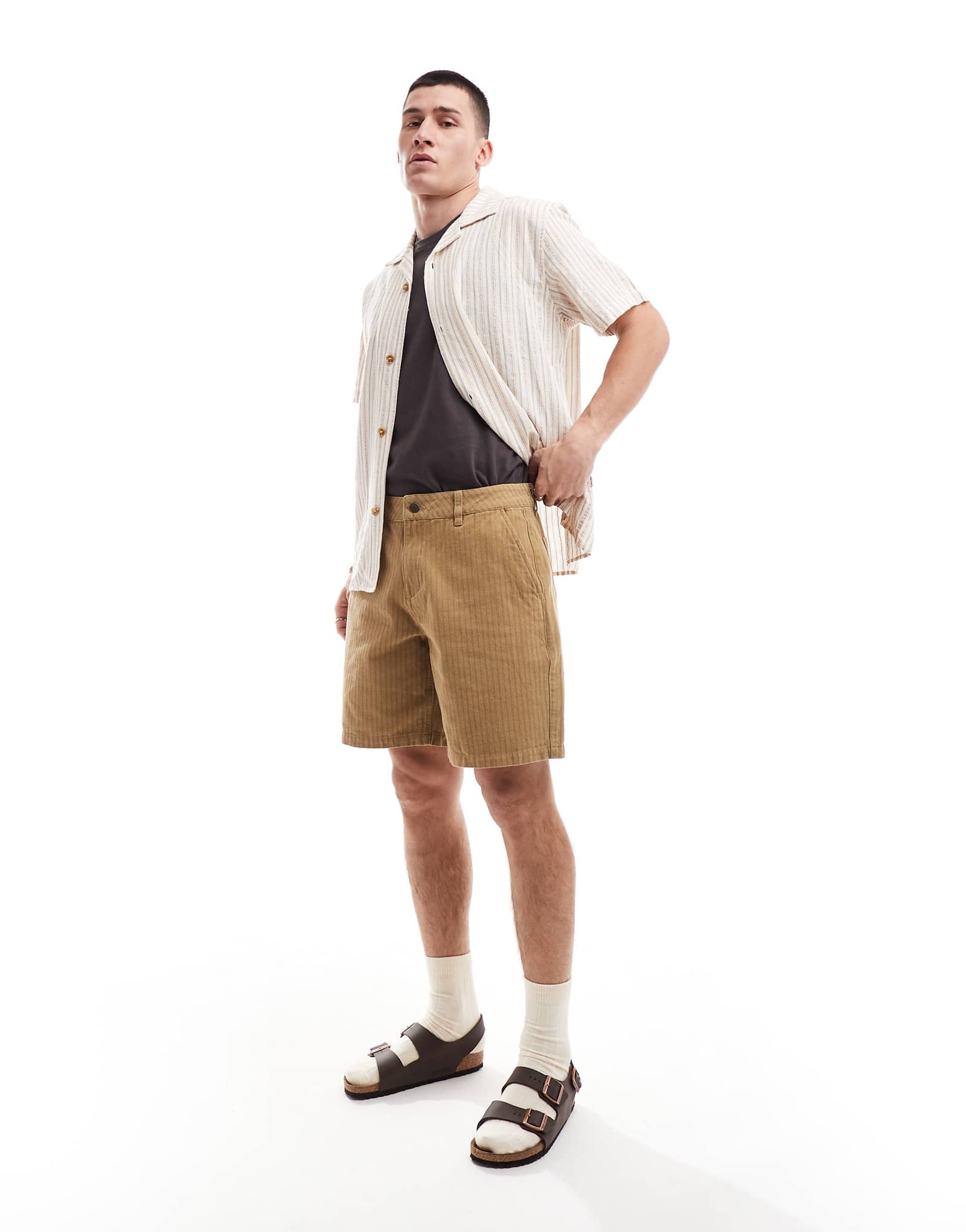 Незаменимые пляжные шорты в полоску Rhythm 8090₽