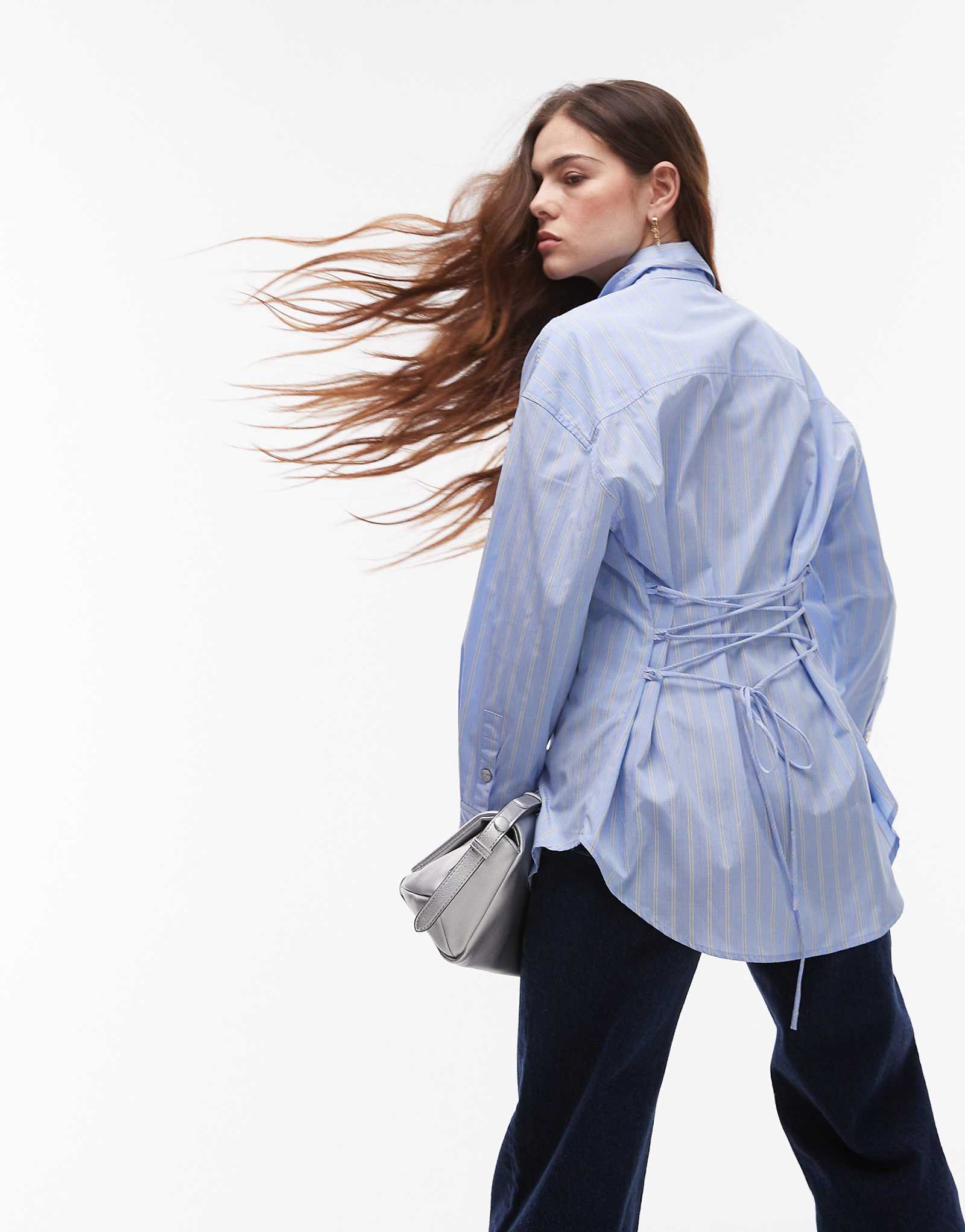 Рубашка в полоску от Nia jules сшитая на заказ в Шамбре 17890₽