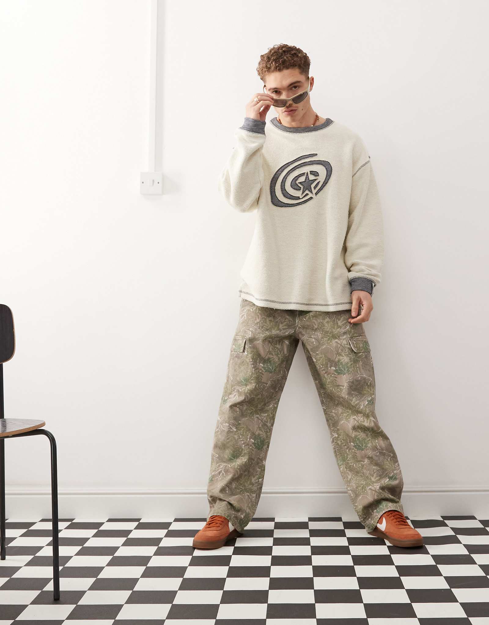 Камуфляжные брюки-карго Pacsun цвета хаки