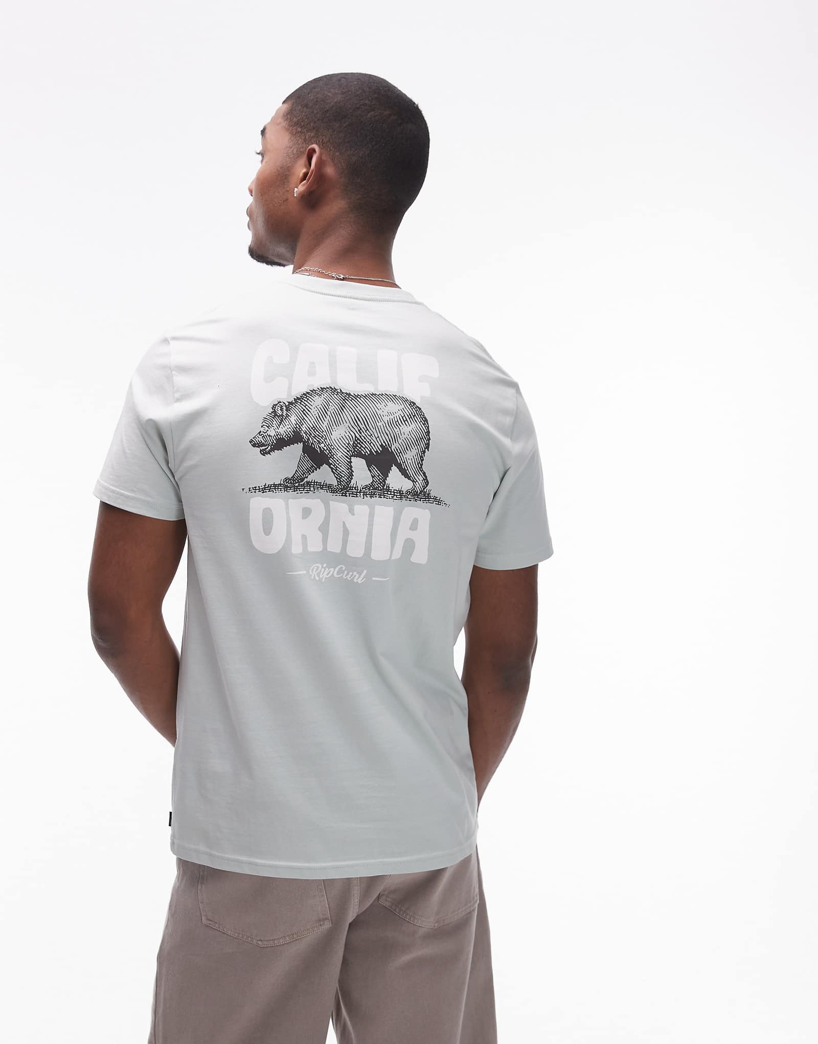 Футболка с изображением животных Ripcurl desti мятного цвета 6090₽
