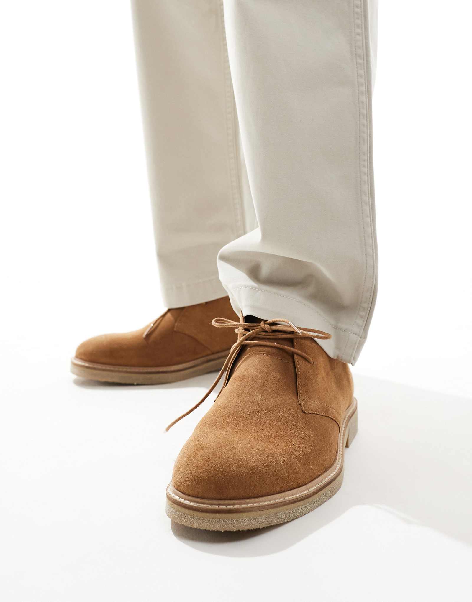 туфли schuh Dace на шнуровке из коричневой замши