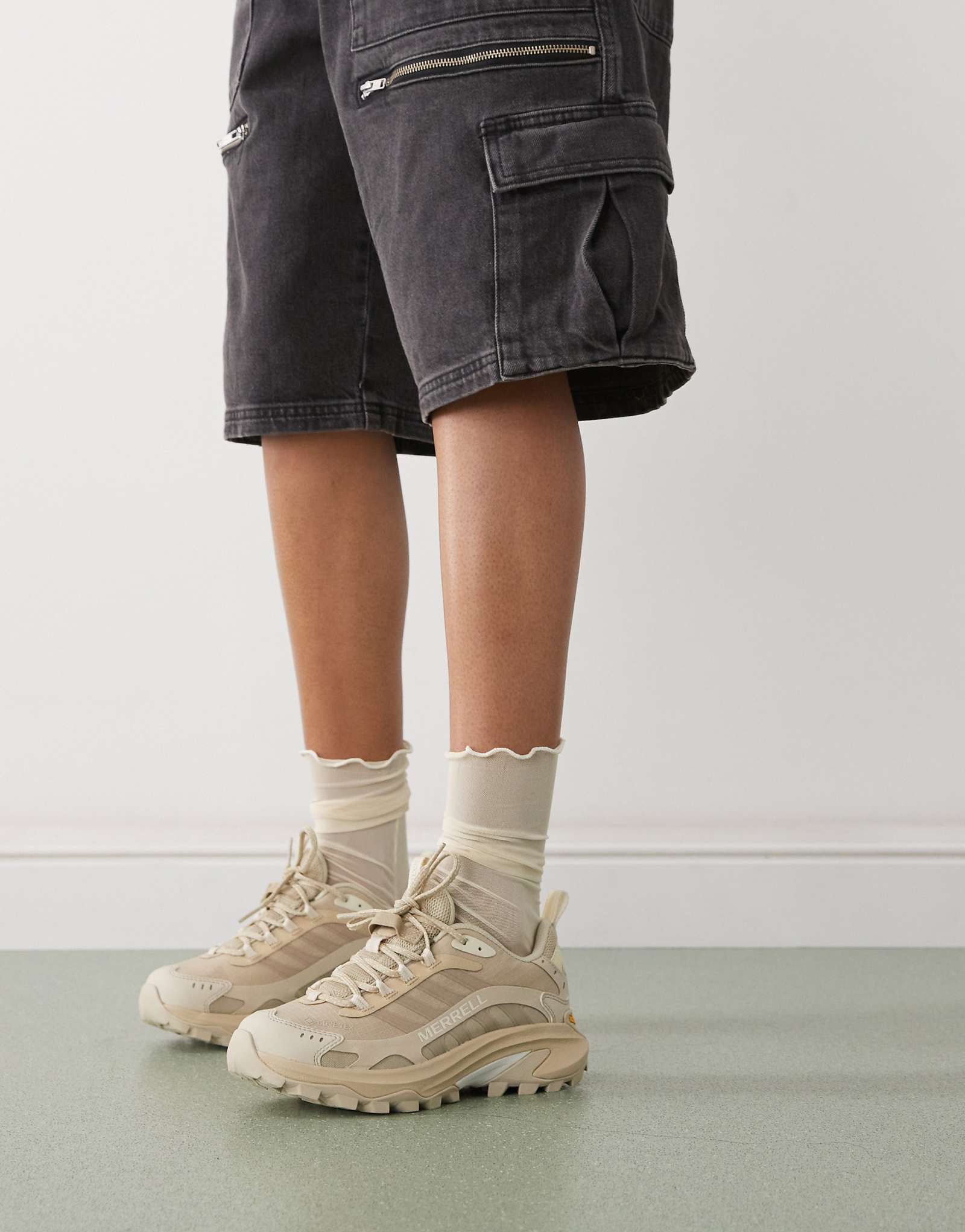 Кроссовки Merrell moab speed 2 gtx бежевого цвета