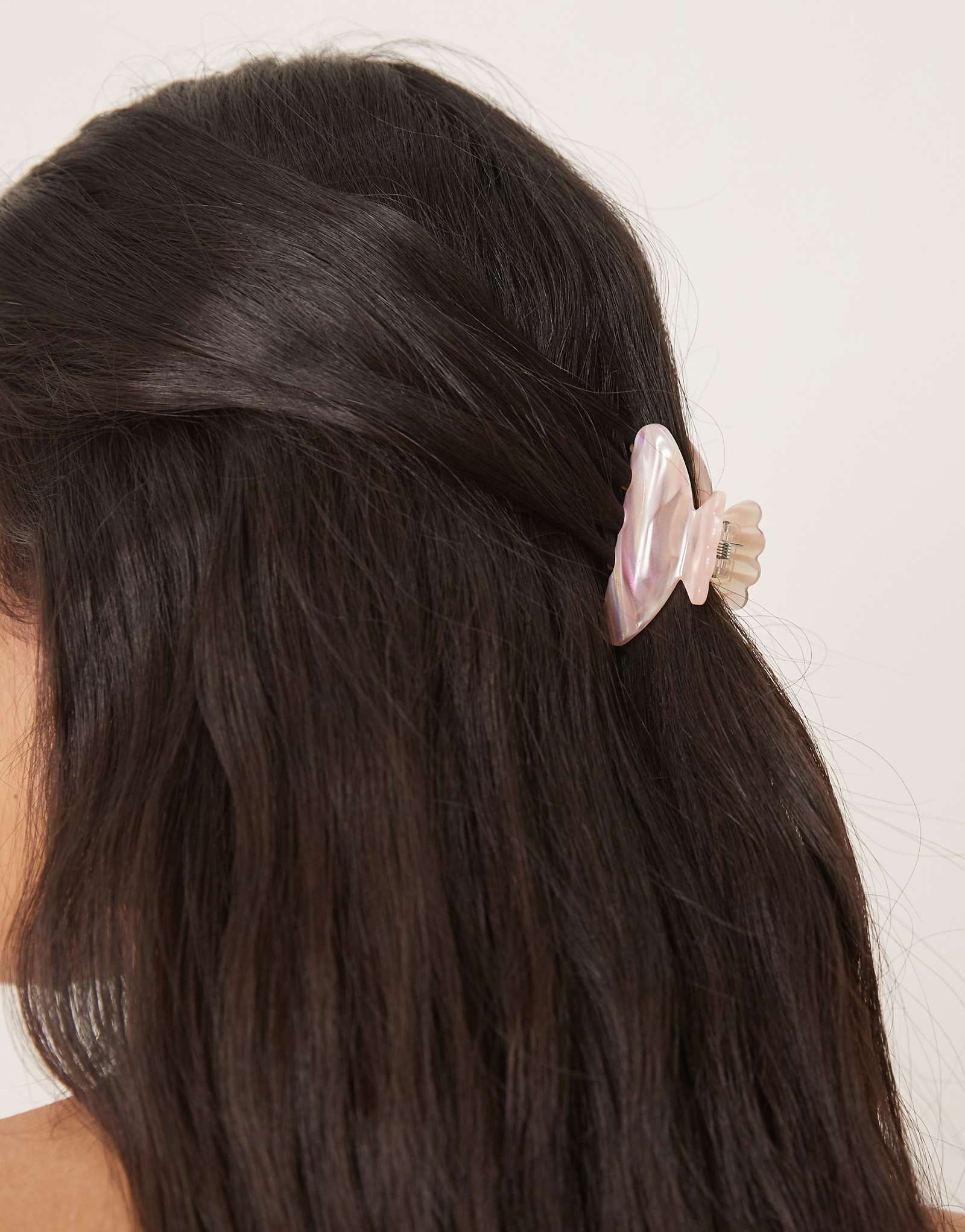 Свежая мини-заколка для волос Sui Ava Helle из розового мрамора