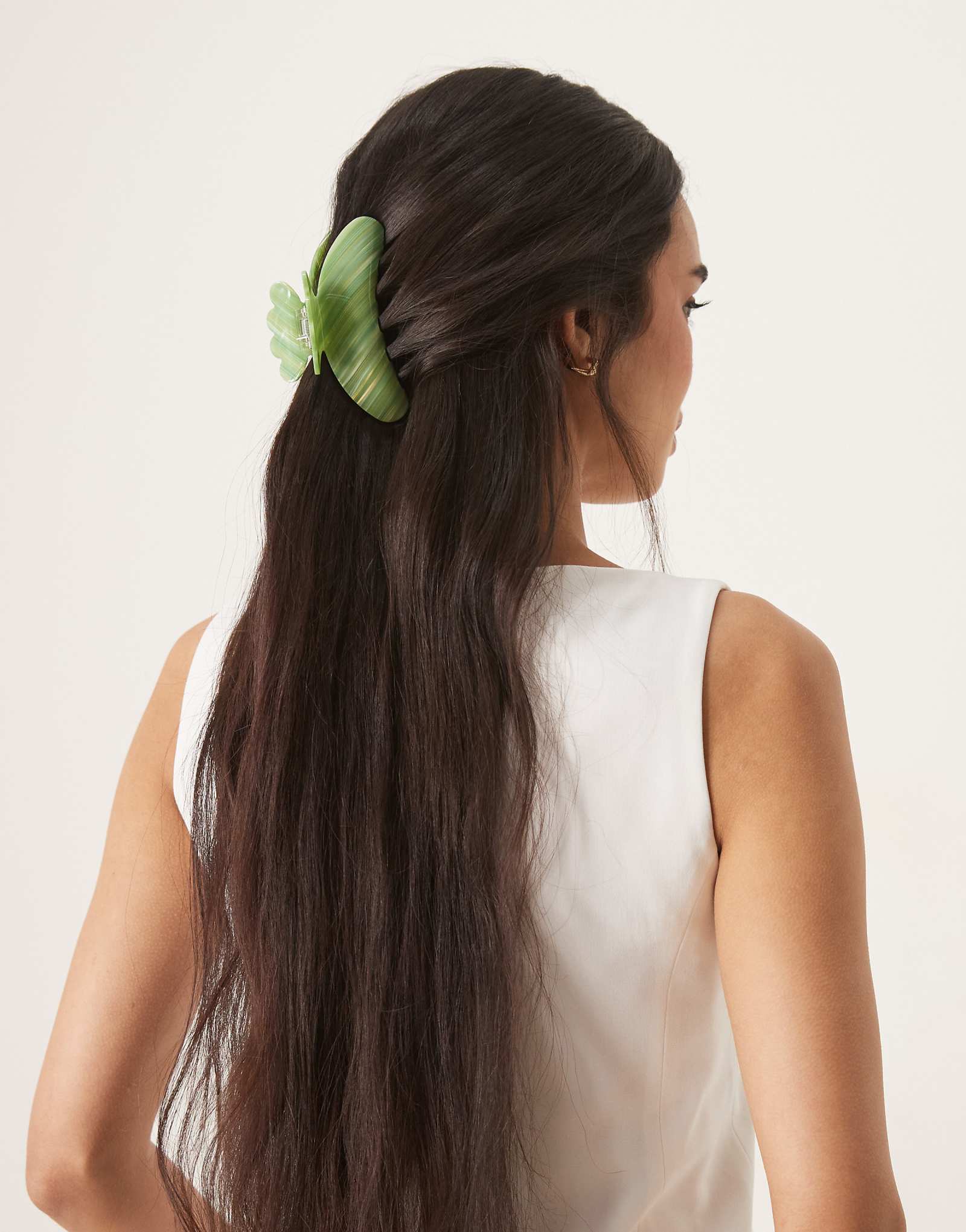 Суи Ава Флэш-большой мини-коготь для волос зеленого цвета