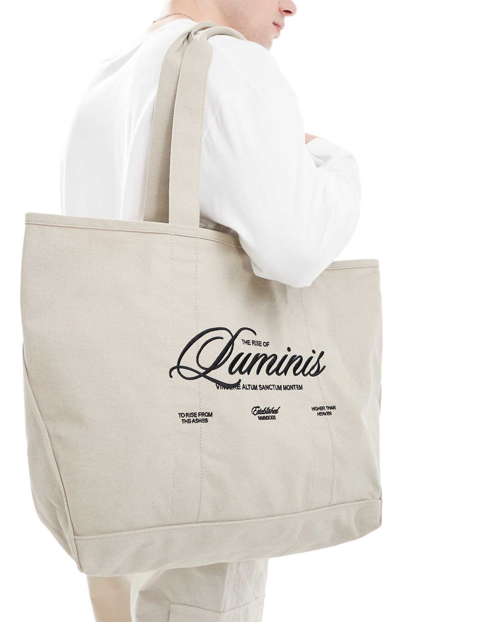 Сумка-тоут с логотипом River Island luminis из светлого камня 6390₽