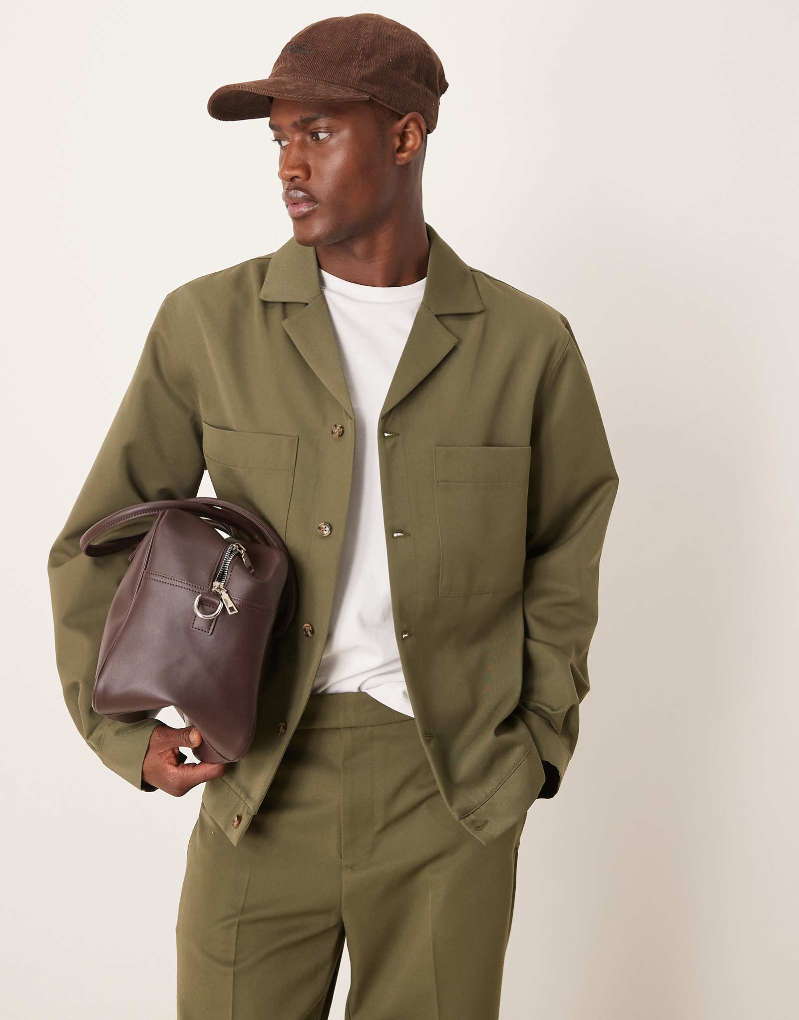 ДИЗАЙНЕРСКИЙ наряд revere harrington от ASOS в темно-зеленом цвете - часть комплекта 11190₽