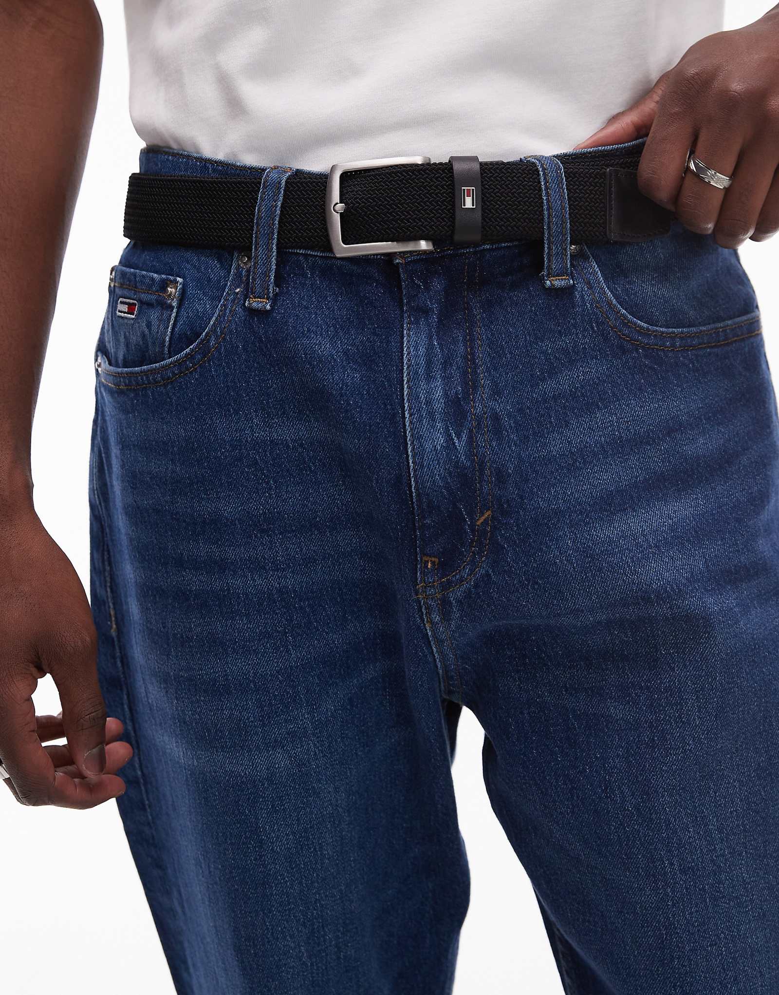 Эластичный пояс Tommy Hilfiger Denton черного цвета