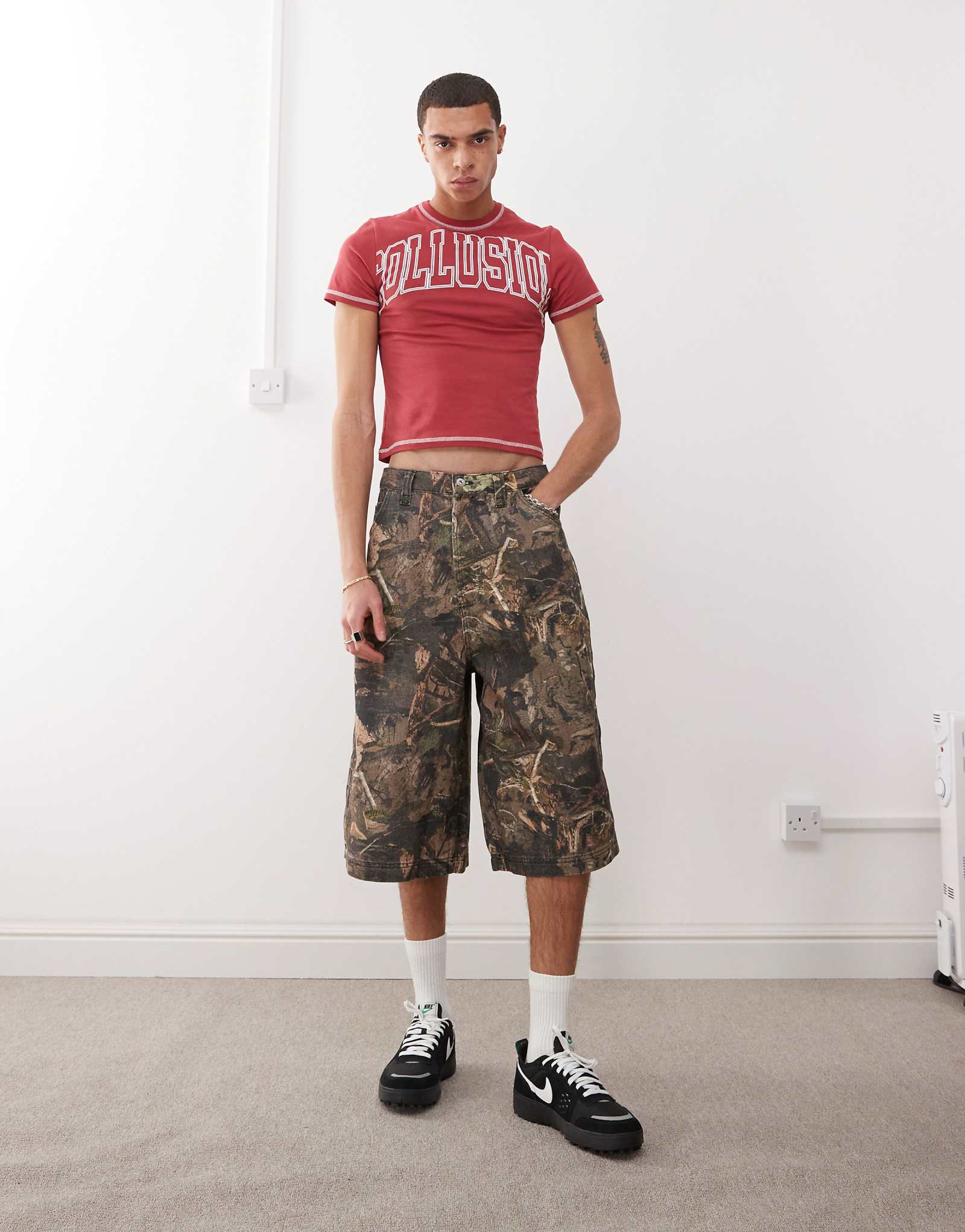 Мешковатые шорты COLLUSION с камуфляжным принтом 11190₽