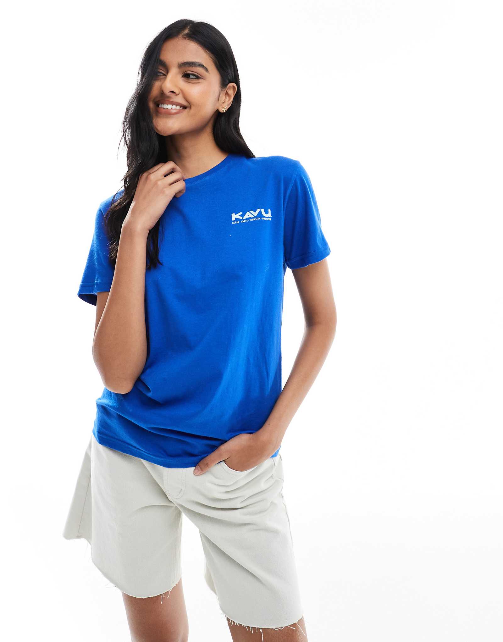 Эксклюзивная синяя футболка Kavu Multi на ASOS 8990₽