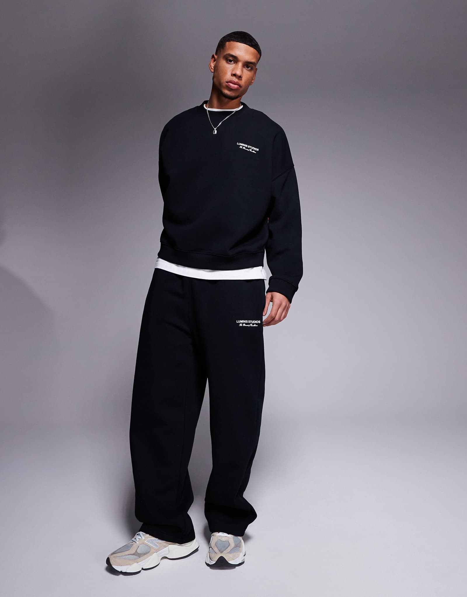 Спортивные брюки свободного кроя River Island essential черного цвета - часть комплекта 12490₽