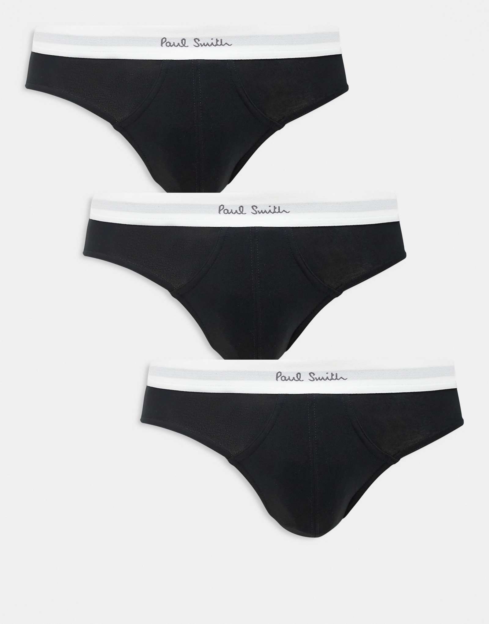 Трусы с логотипом Paul Smith из 3 упаковок черного цвета 7090₽