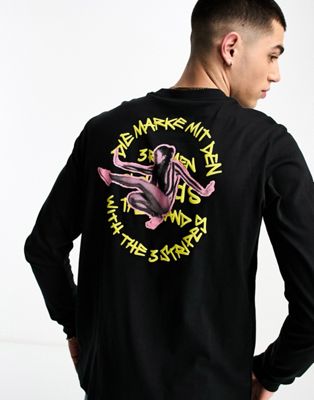 Черный топ с длинными рукавами adidas Originals Unite