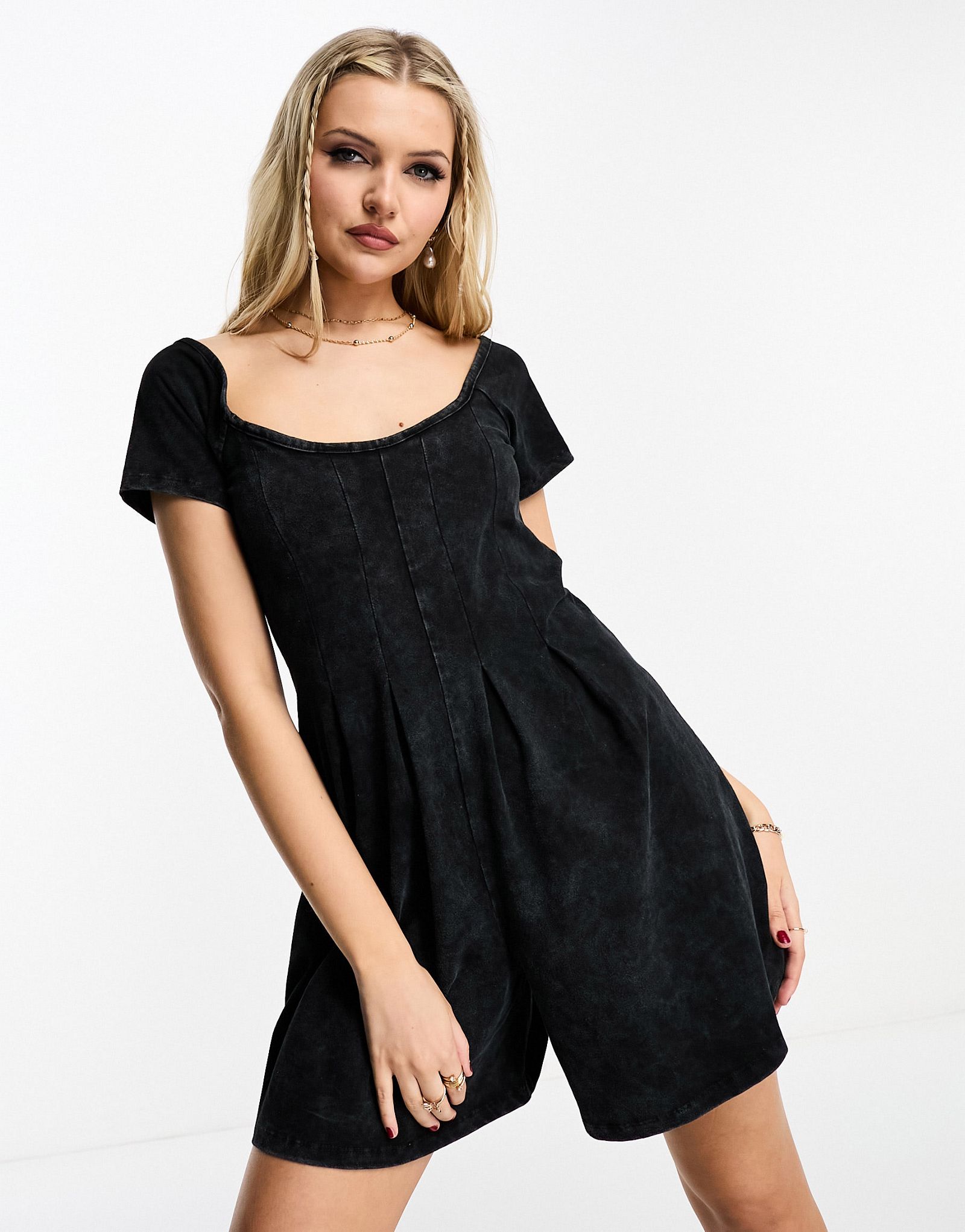 Черный комбинезон из джерси ASOS DESIGN 2390₽