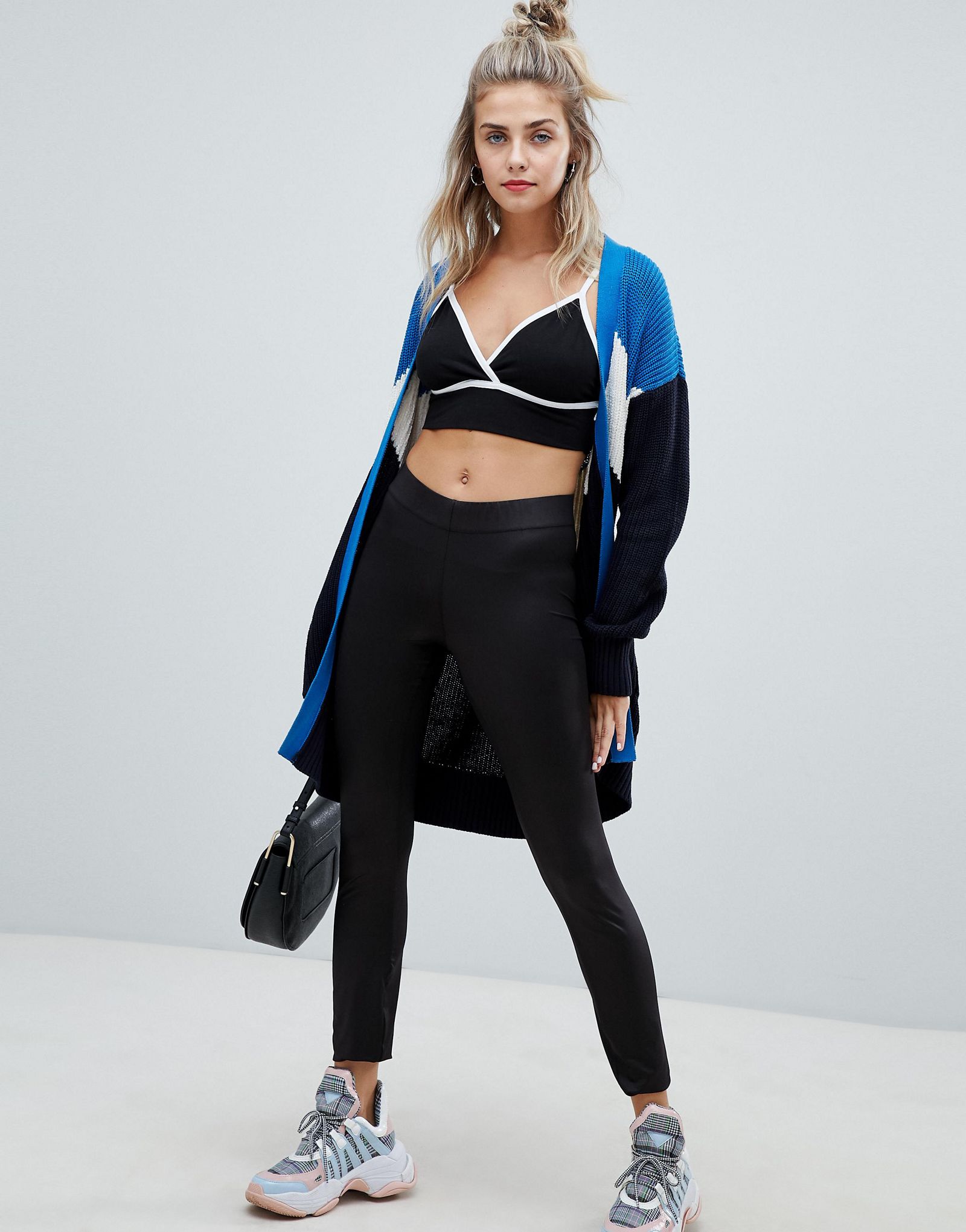 Легинсы Noisy May из искусственной кожи 2290₽