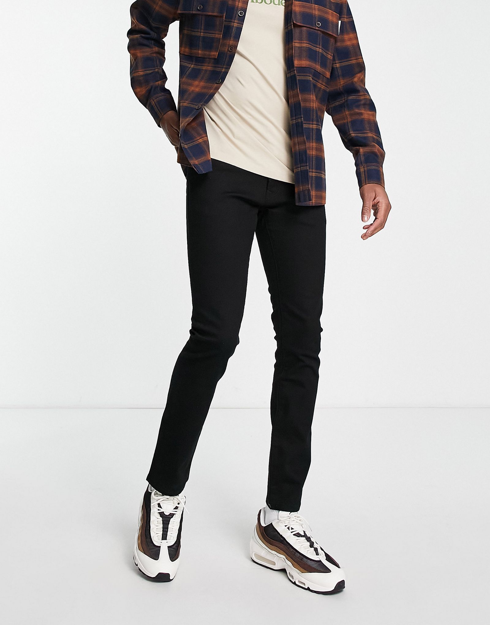 Черные узкие джинсы Topman 5590₽