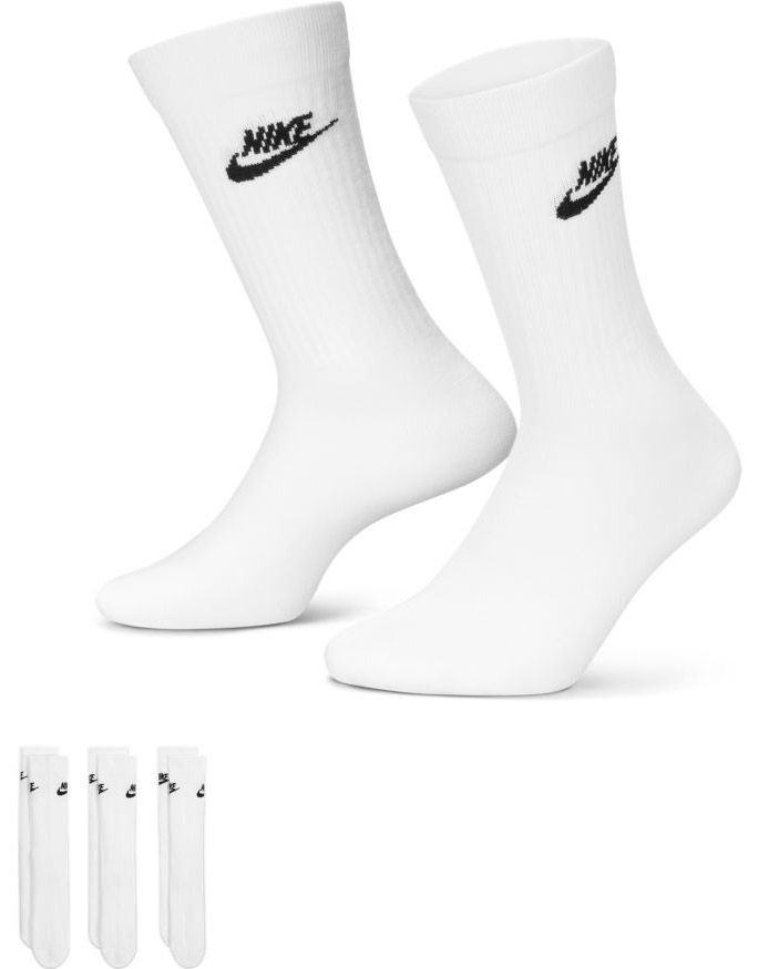 Комплект из трех белых носков Nike Everyday Essential