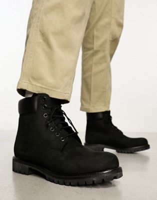 Черные ботинки премиум-класса Timberland 6 дюймов