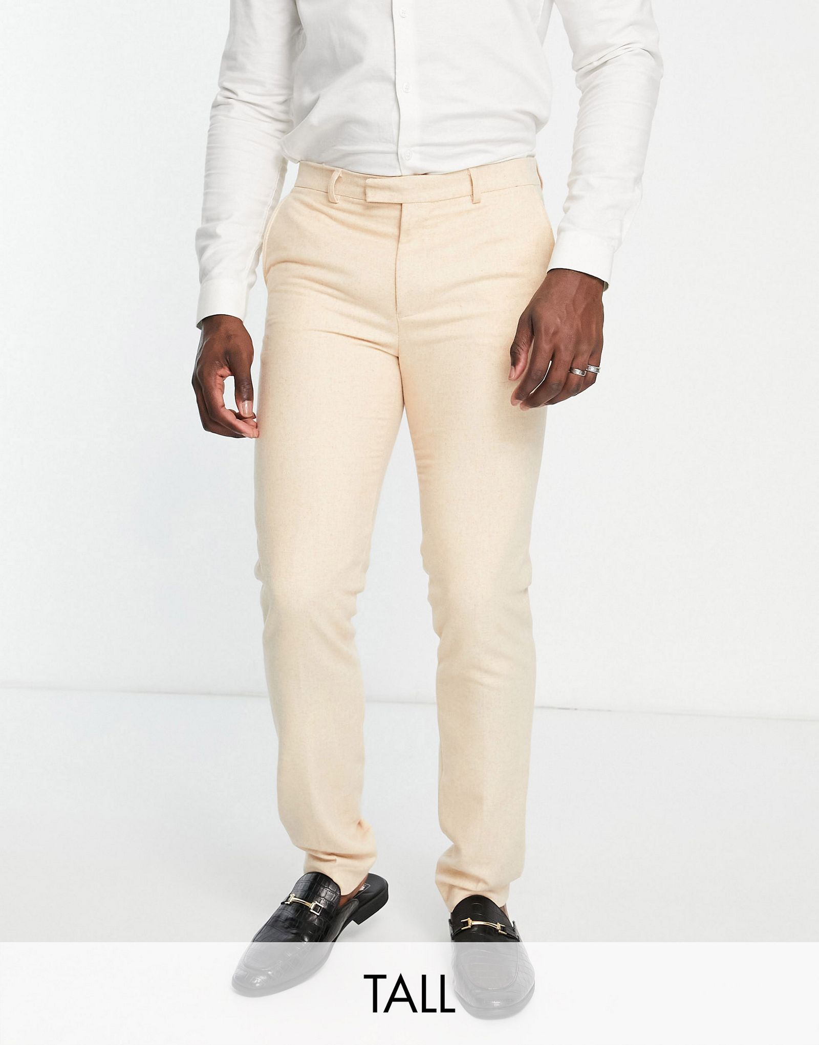 Твидовые свадебные брюки узкого кроя Harry Brown Tall