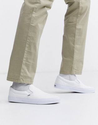 Белые слипоны Vans Classic