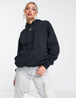 Черная флисовая худи Nike Phoenix