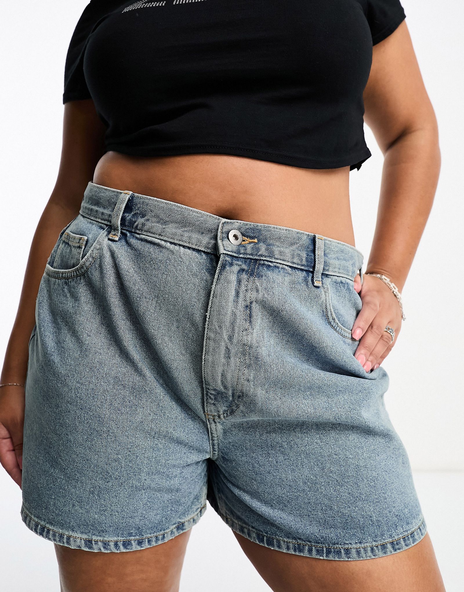 Синие джинсовые шорты COLLUSION Plus 3390₽