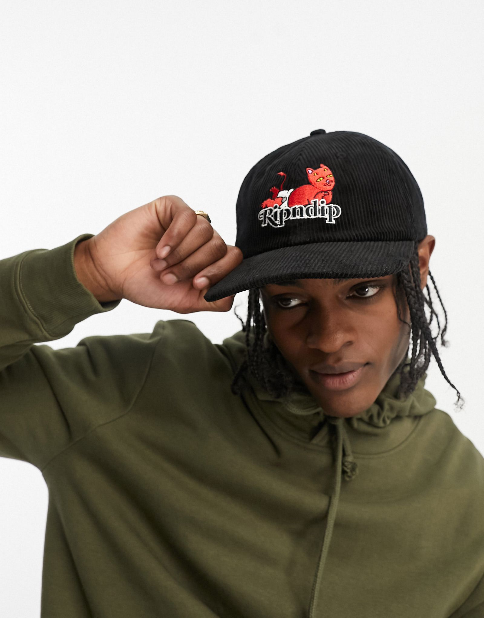 Черная кепка с шестью панелями и ремешками RIPNDIP Devil Babys 5390₽