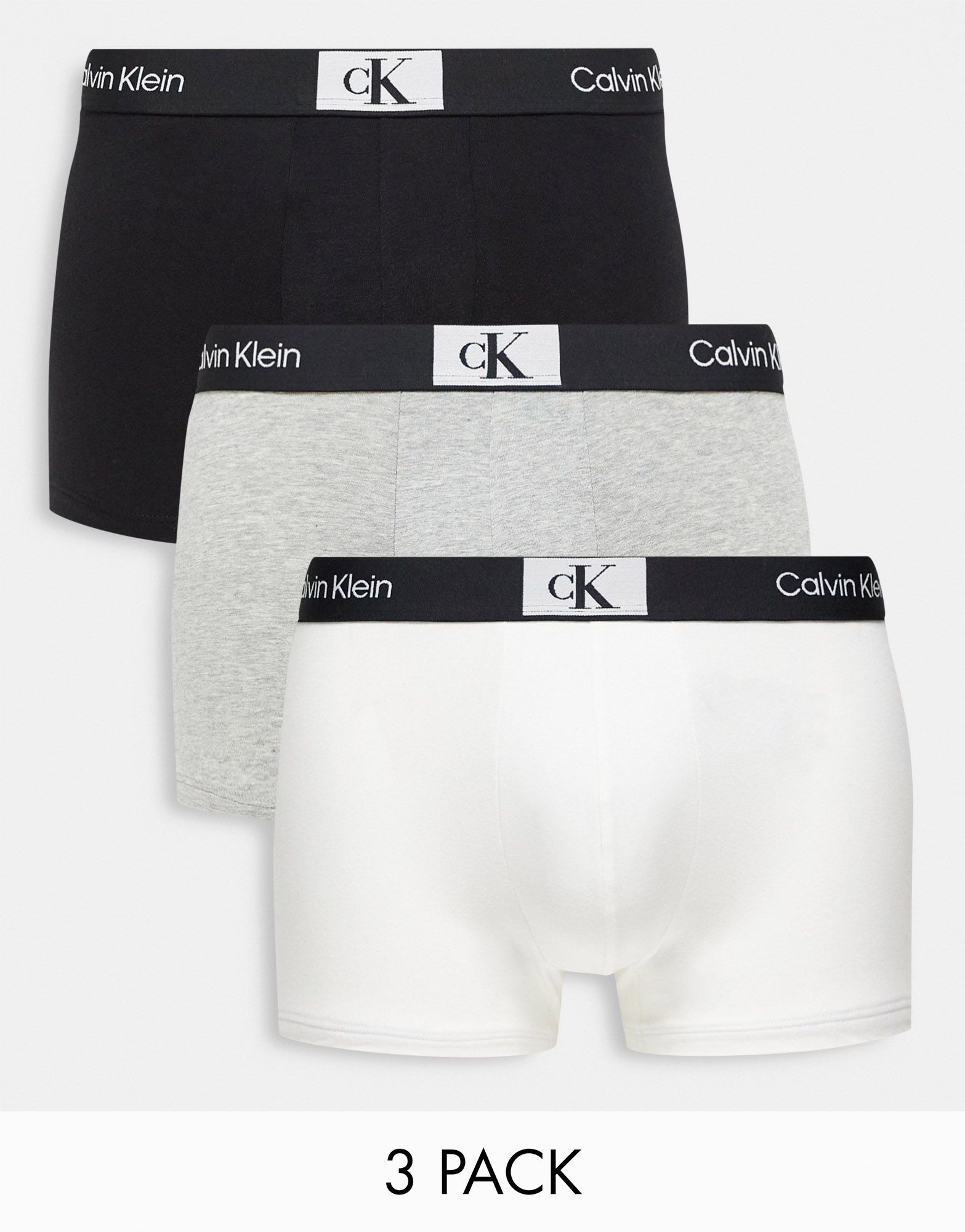 Разноцветные хлопковые плавки из трех штук Calvin Klein CK 96