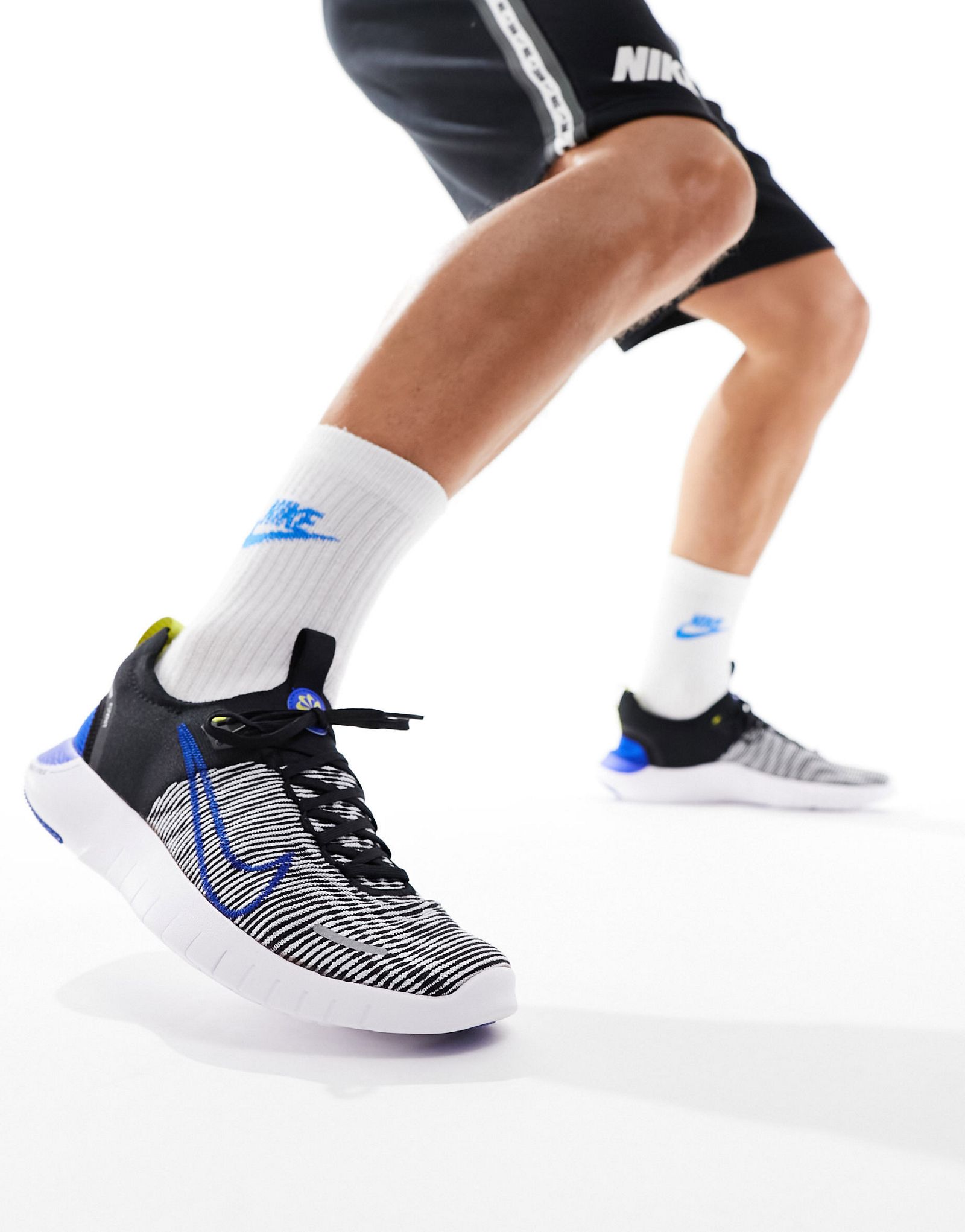Черно-синие кроссовки Nike Running Free Run Flyknit Next 14990₽