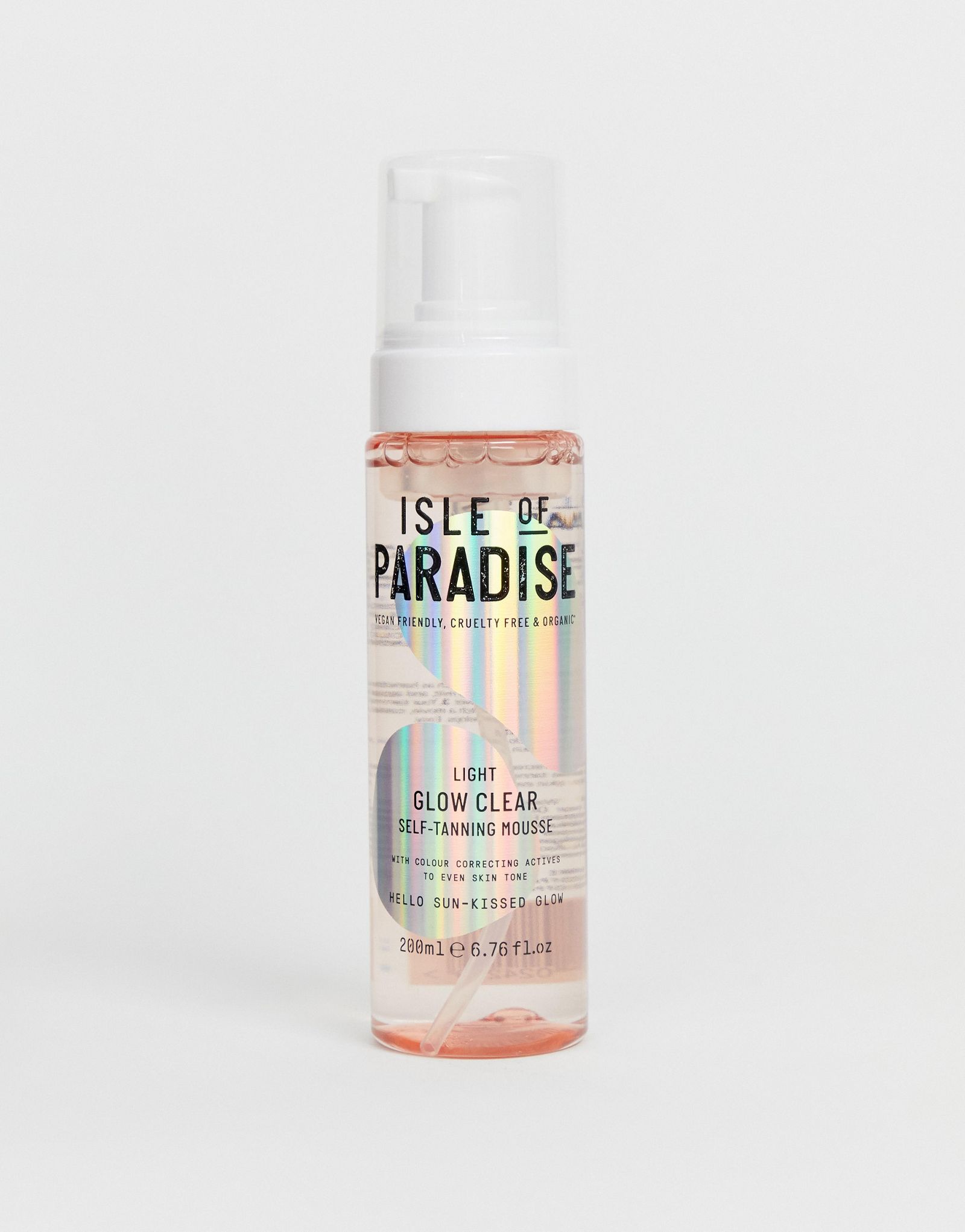 Isle of Paradise Glow Clear Мусс для автозагара – светлый, 6,76 жидких унций