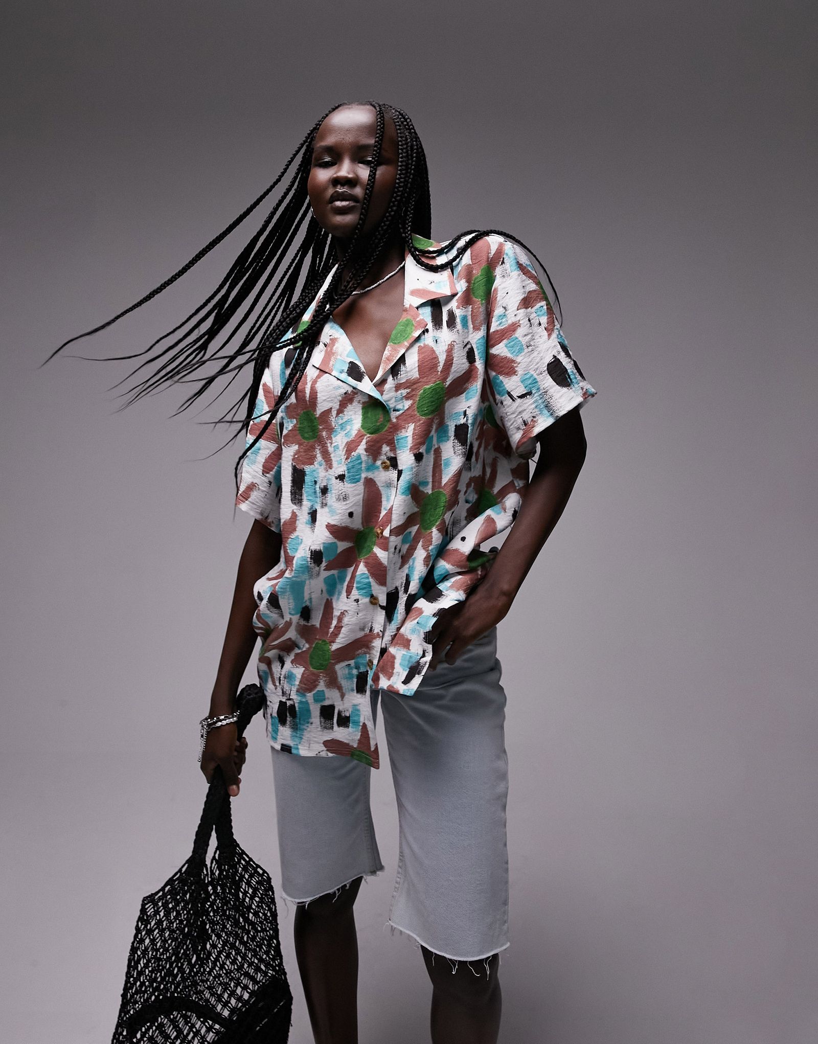 Курортная рубашка с принтом Topshop в составе комплекта 6590₽