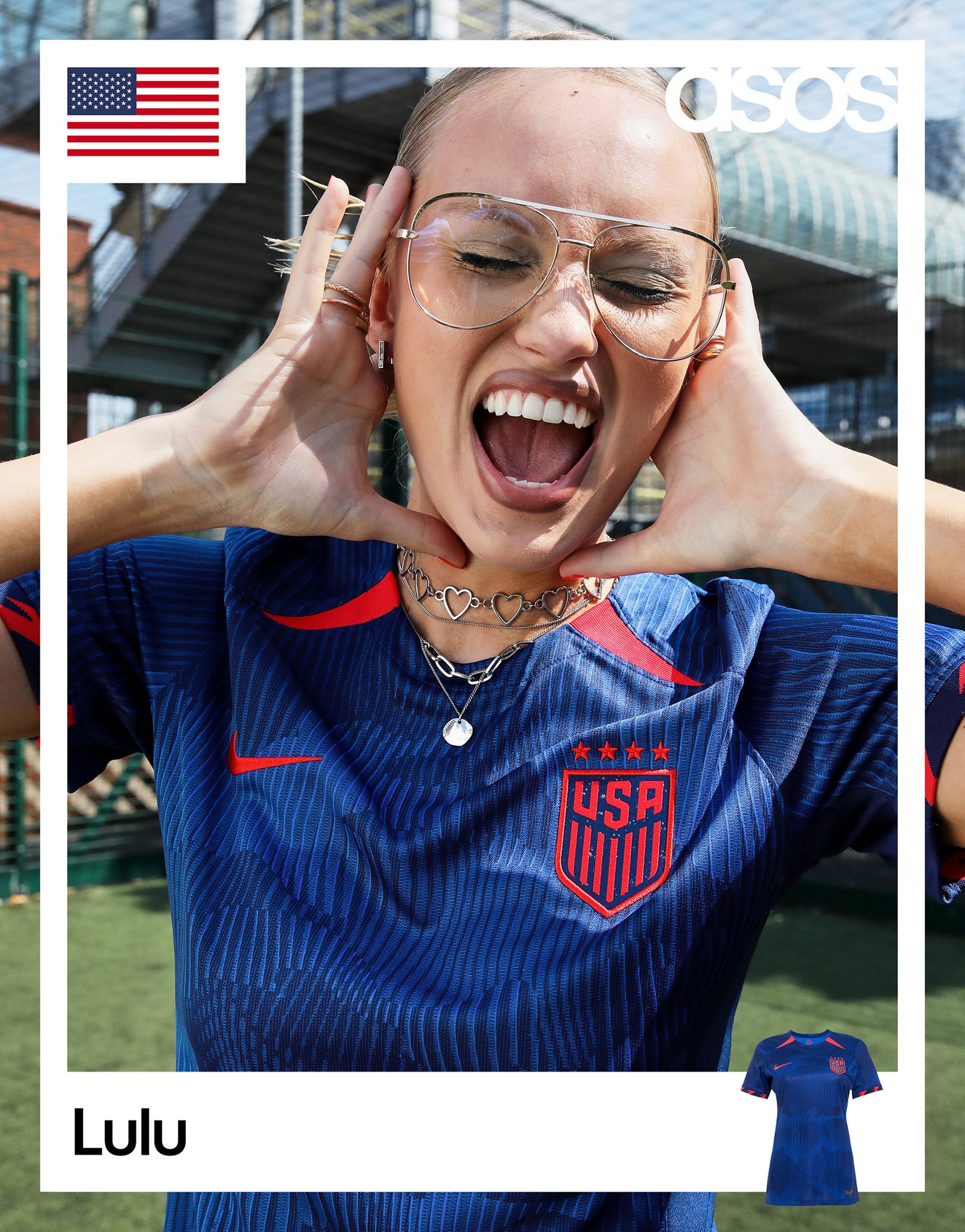 Синяя выездная футболка унисекс Nike Soccer WWC23 USA Stadium 9790₽
