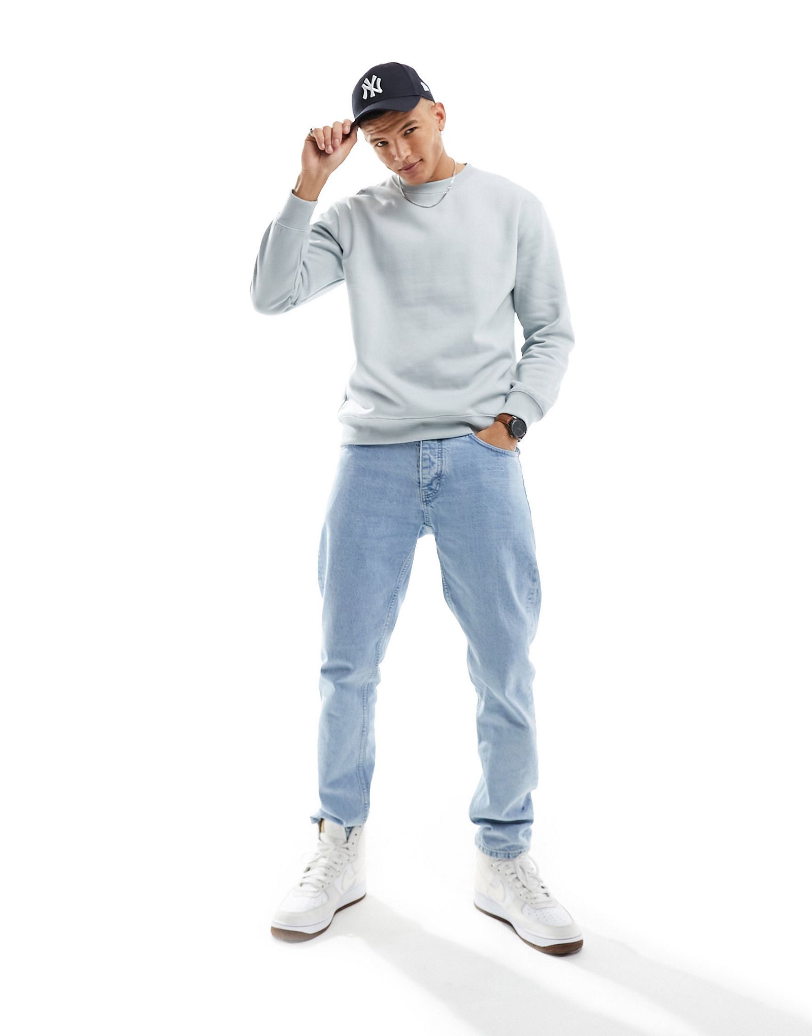 Толстовка Pull-Bear синего цвета 5290₽