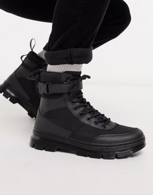Черные технические ботинки Dr Martens с 8 люверсами
