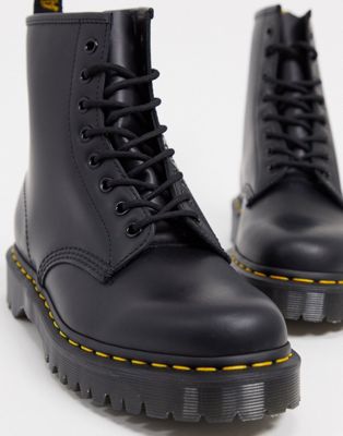 Черные гладкие ботинки Dr Martens 1460 Bex 8 Eyes