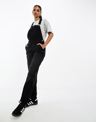 Черные джинсовые комбинезоны ASOS DESIGN